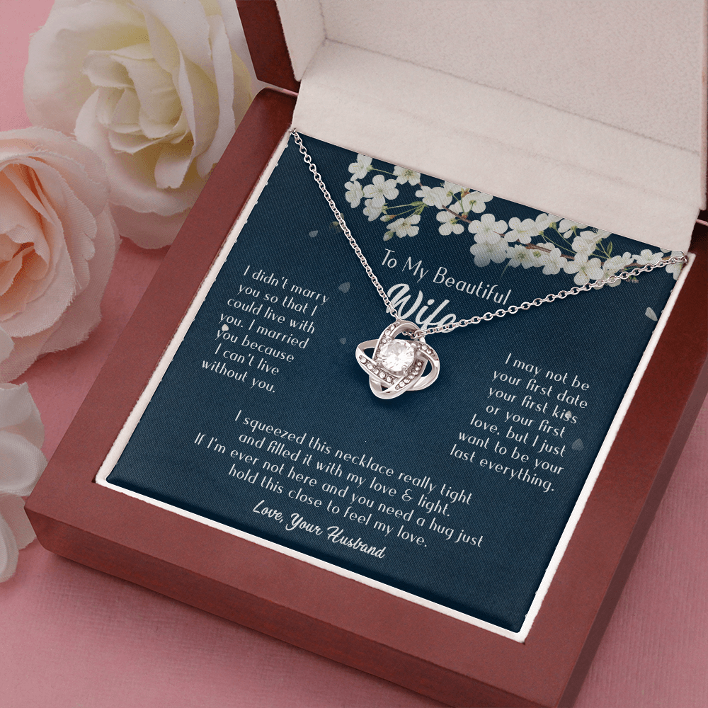 163A Necklace Gift To Beautiful Wife, Valentine Gift for Her, I Married Perfect Wife