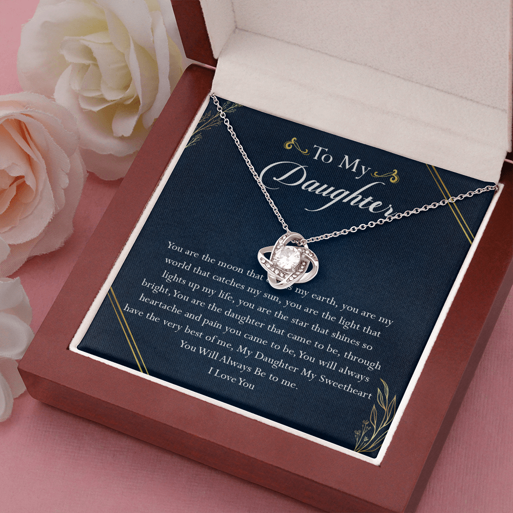 38A To My Daughter Necklace, Birthday Gift For Daughter, Gift From Dad Gift From Mom
