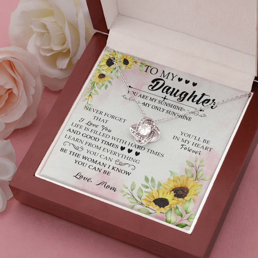 49A To My Daughter Necklace Gift From Mom, You Are My Sunshine, My Only Sunshine