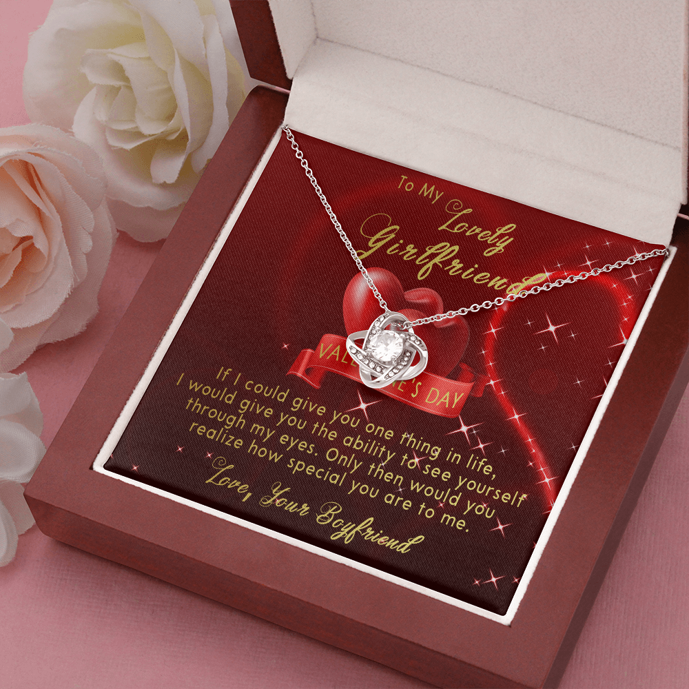 191A - Necklace To my lovely Girlfriend, Women Girl Necklace, Valentine's Day Gift