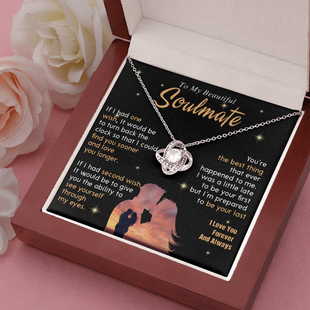 N352A To My Soulmate Necklace, Gift For Wife Girlfriend From Husband, Valentines Day