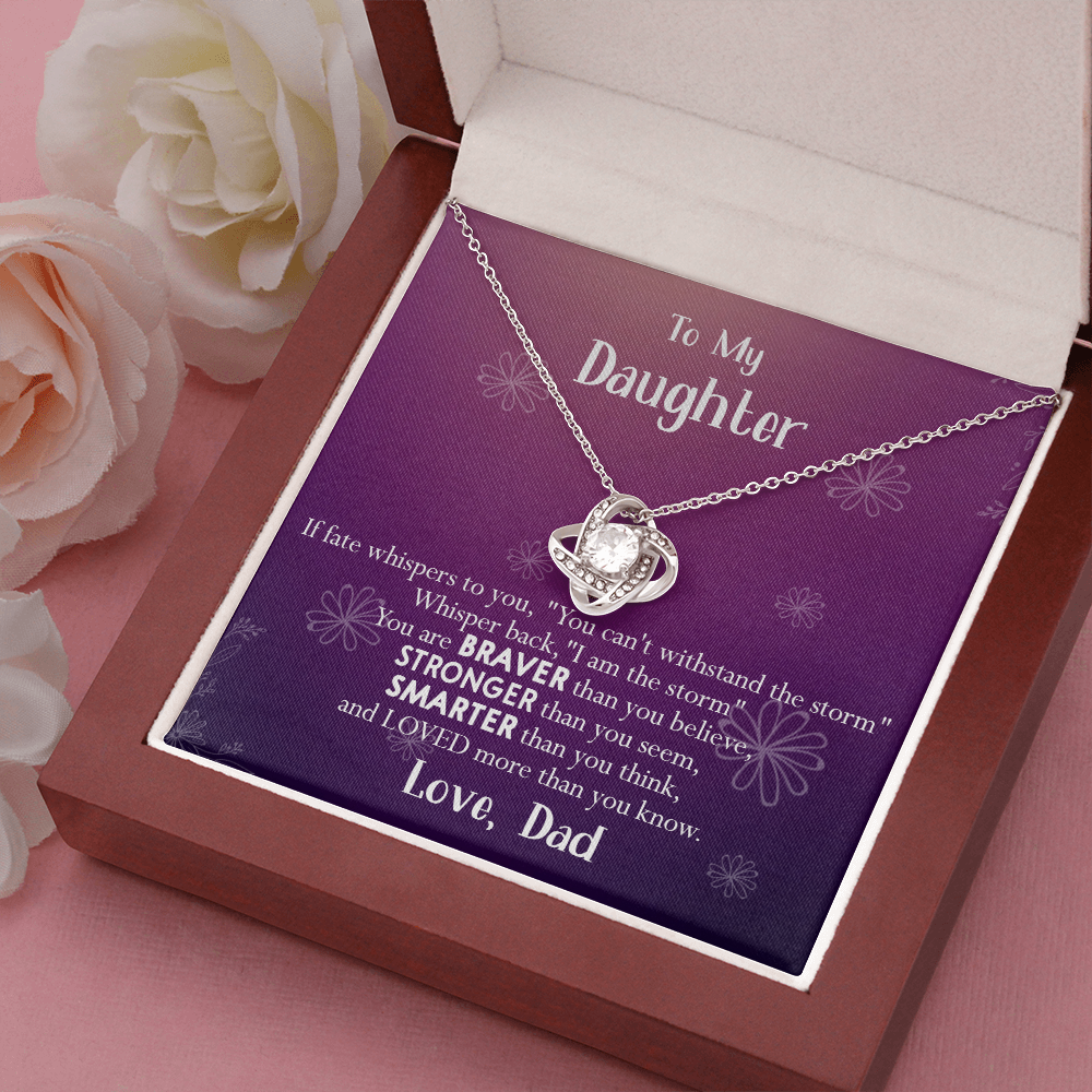 155A Necklace To My Daughter, Gift for Her, Women Necklace, Birthday Gift from Dad