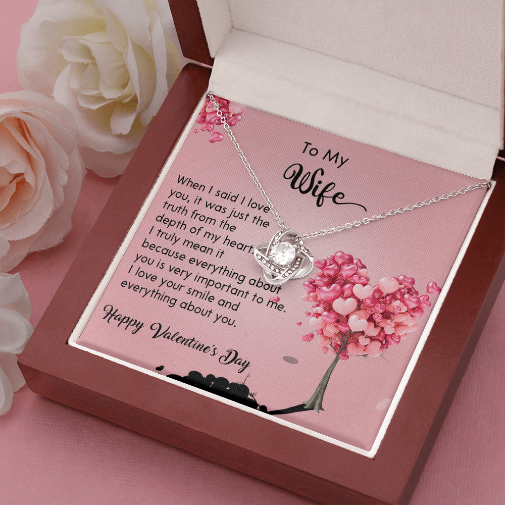208A - Wife Necklace Gift from Husband, LOVE YOU Forever & Always, Valentine's Day Gift