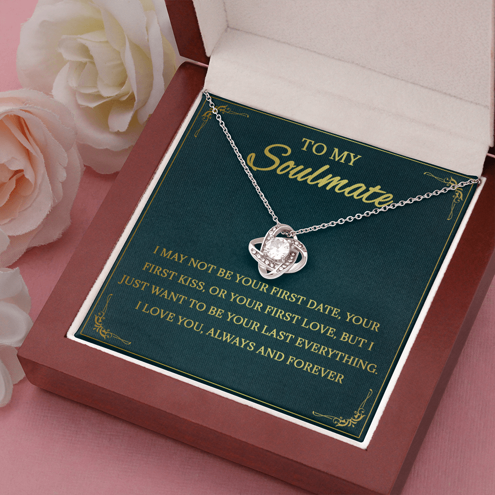 64A Necklace To My Soulmate, Love Gift for Her, Girlfriend Birthday from Husband