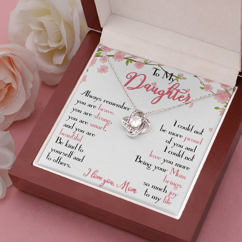 28A To My Daughter Necklace, Daughter Mother Necklace, Daughter Gift from Mom
