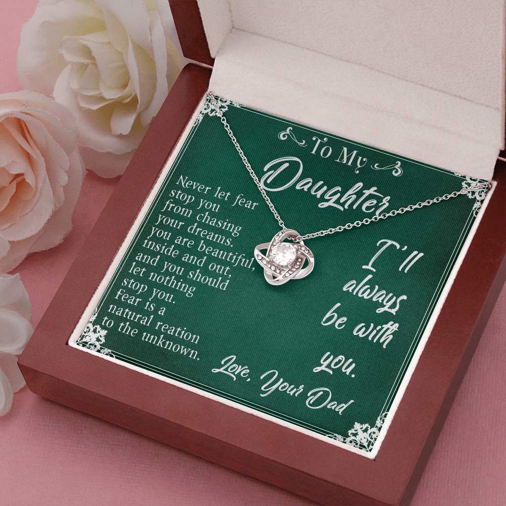 30A To My Daughter Necklace, Daughter Father Necklace, Daughter Gift from Dad