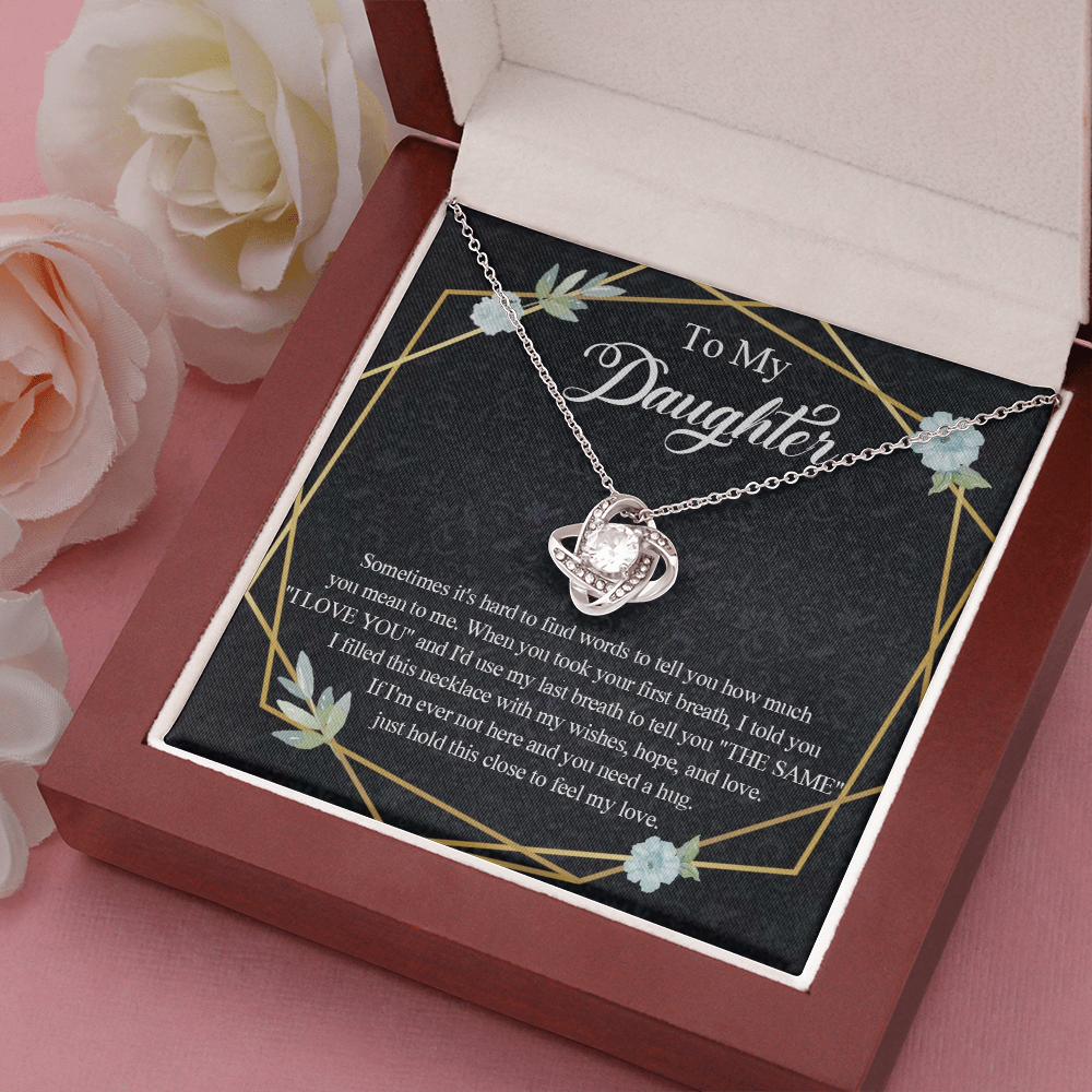 1A Heart Necklace To My Daughter Birthday Gift from Dad, Mom for Beautiful Daughter