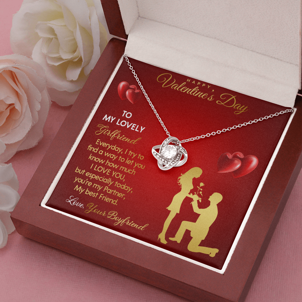 203A - Necklace To my Lovely Girlfriend, You Are My Life, Happy Valentine's Day Gift