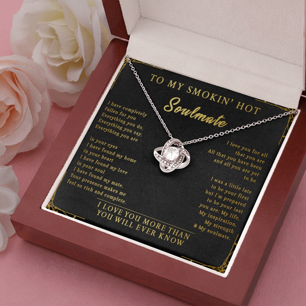 144A Necklace To My Smokin Hot Soulmate, Perfect Gift for Wife/Girlfriend, Birth Gift