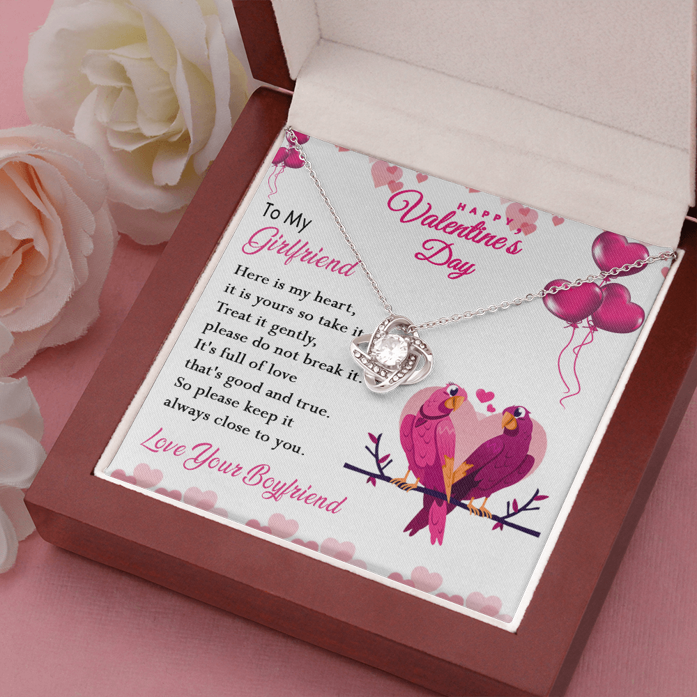 216A - Happy Valentine's Day Gift, Necklace To my Girlfriend, Necklace Love Couple Bird