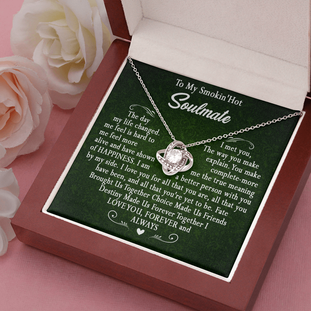 173A To My Smokin Hot Wife Necklace, Necklace Gift For Wife Soulmate Valentine Gift