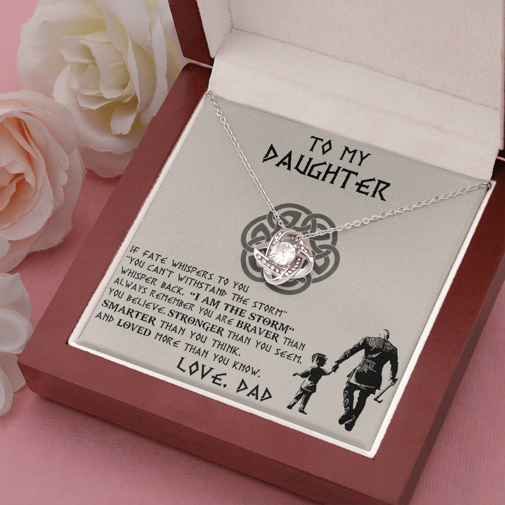 To My Daughter Necklace, Daughter Father Necklace, Daughter Gift from Dad 465