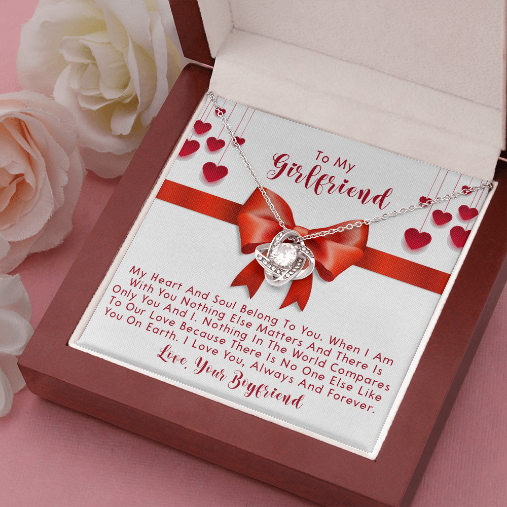 251A Necklace To My Girlfriend, Love Gift for Her From Boyfriend, Couple Necklace