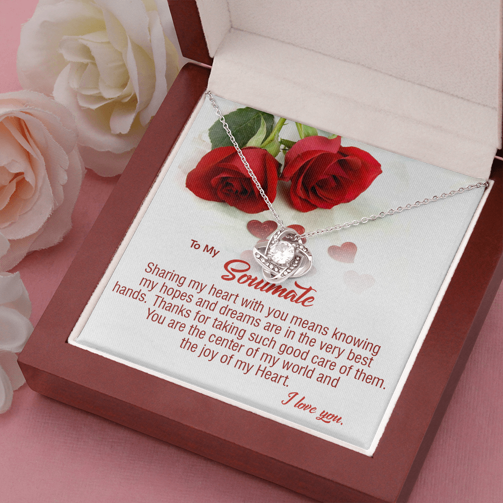 410A To My Soulmate Necklace, Birthday Gifts For Her, Gift For Girlfriend Wife