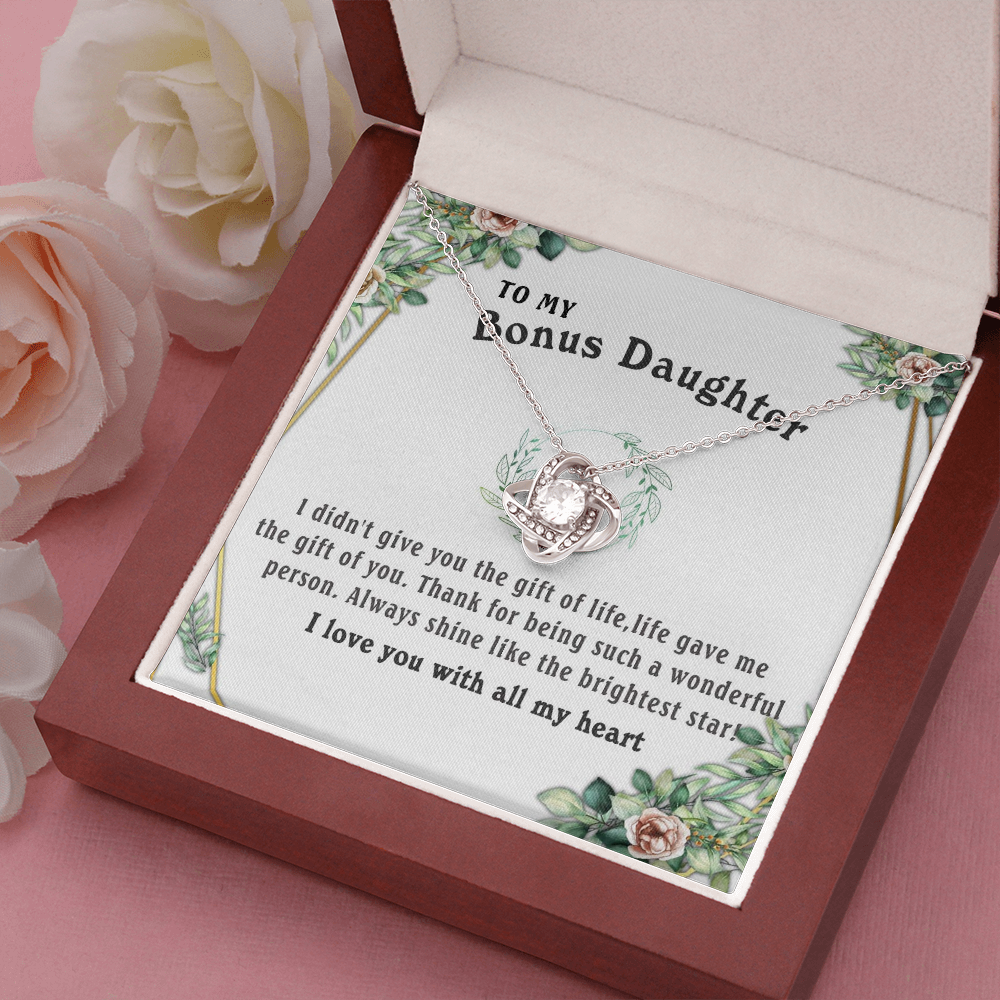 6A To my Bonus Daughter Necklace, Bonus Daughter, Step Daughter Gift, Step Dad Gift