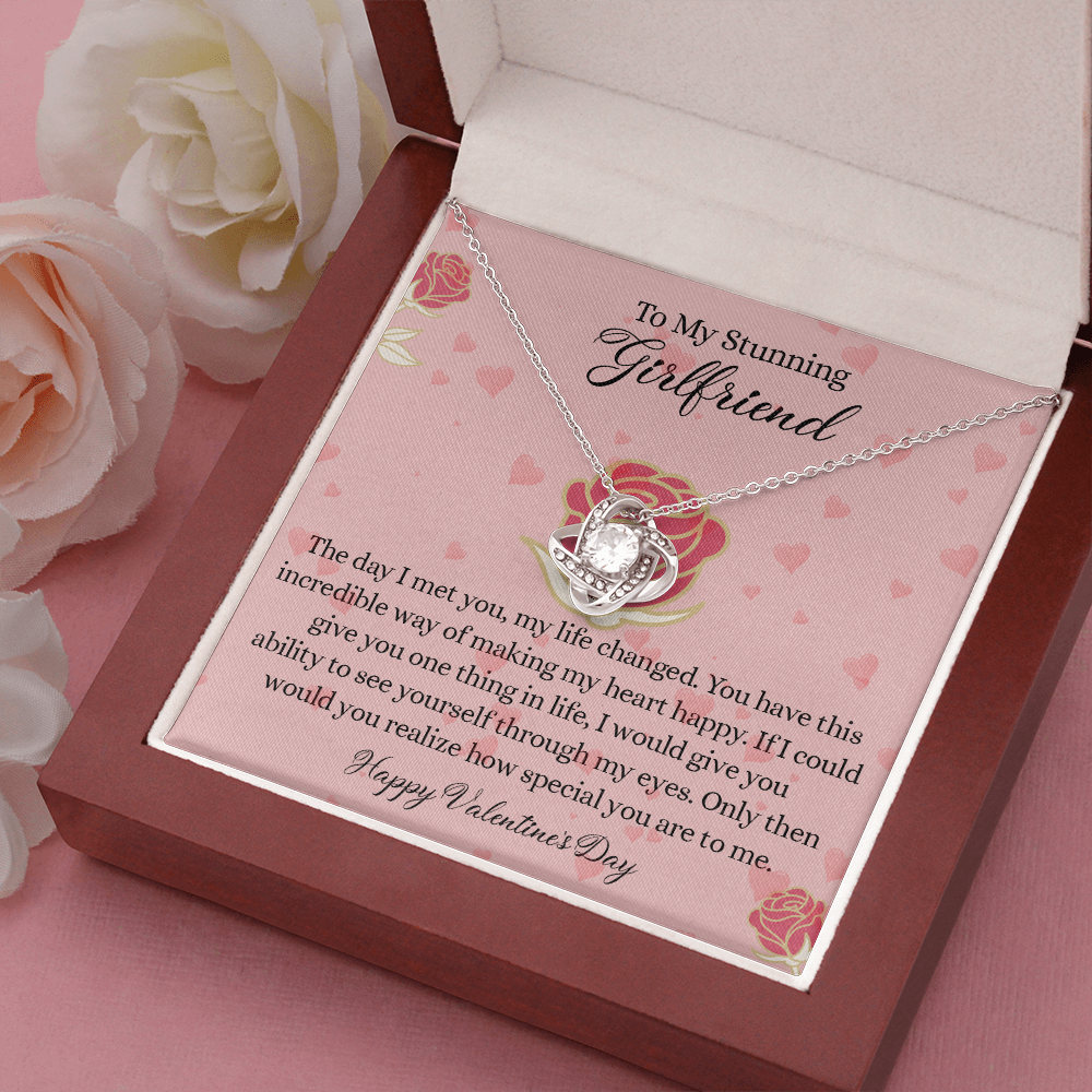204A - To my Stunning Girlfriend Necklace, Love Necklace Valentine Gift from Boyfriend