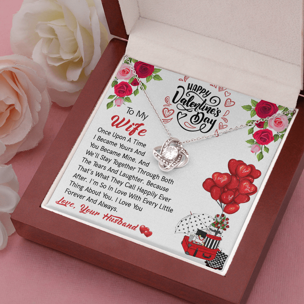 206A - Valentine's Day Necklace Gift for Wife, I LOVE YOU Forever & Always Couple Gift