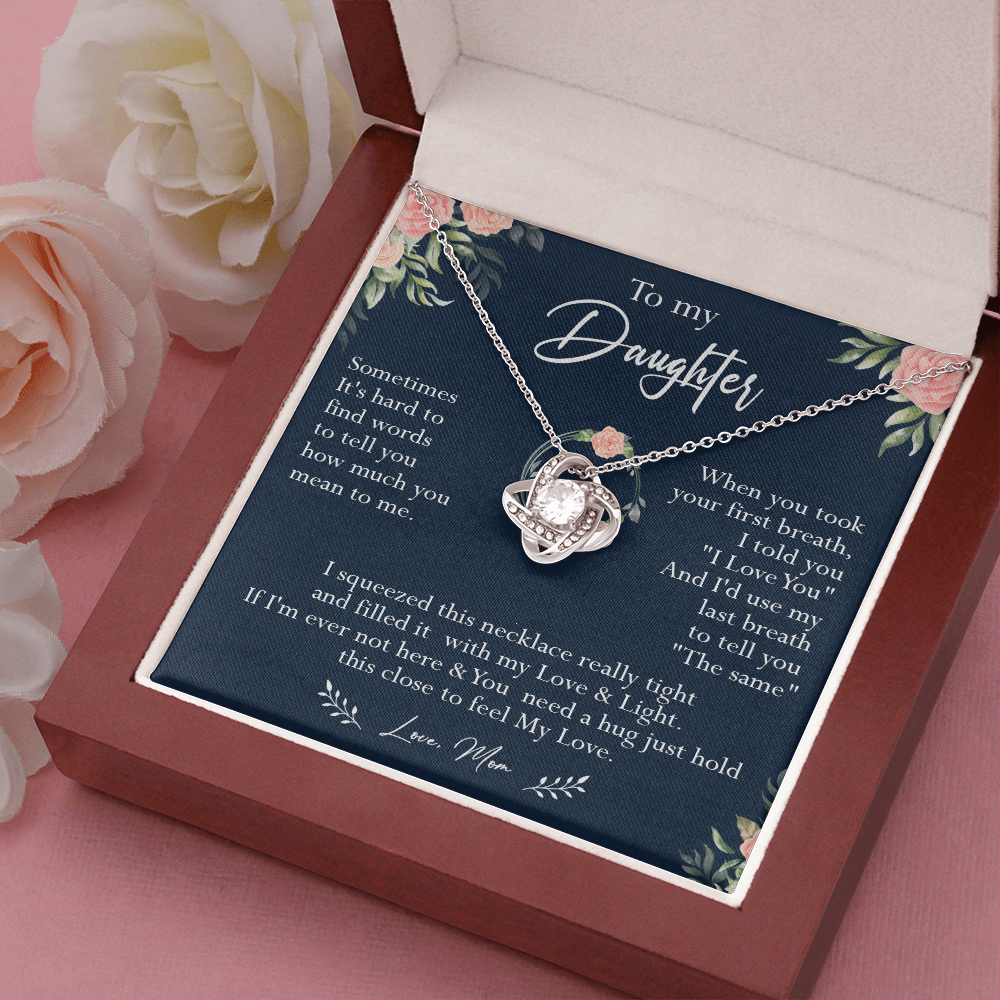 N378A To My Daughter Necklace, Necklace Gift For Daughter From Mom, Birthday Gift