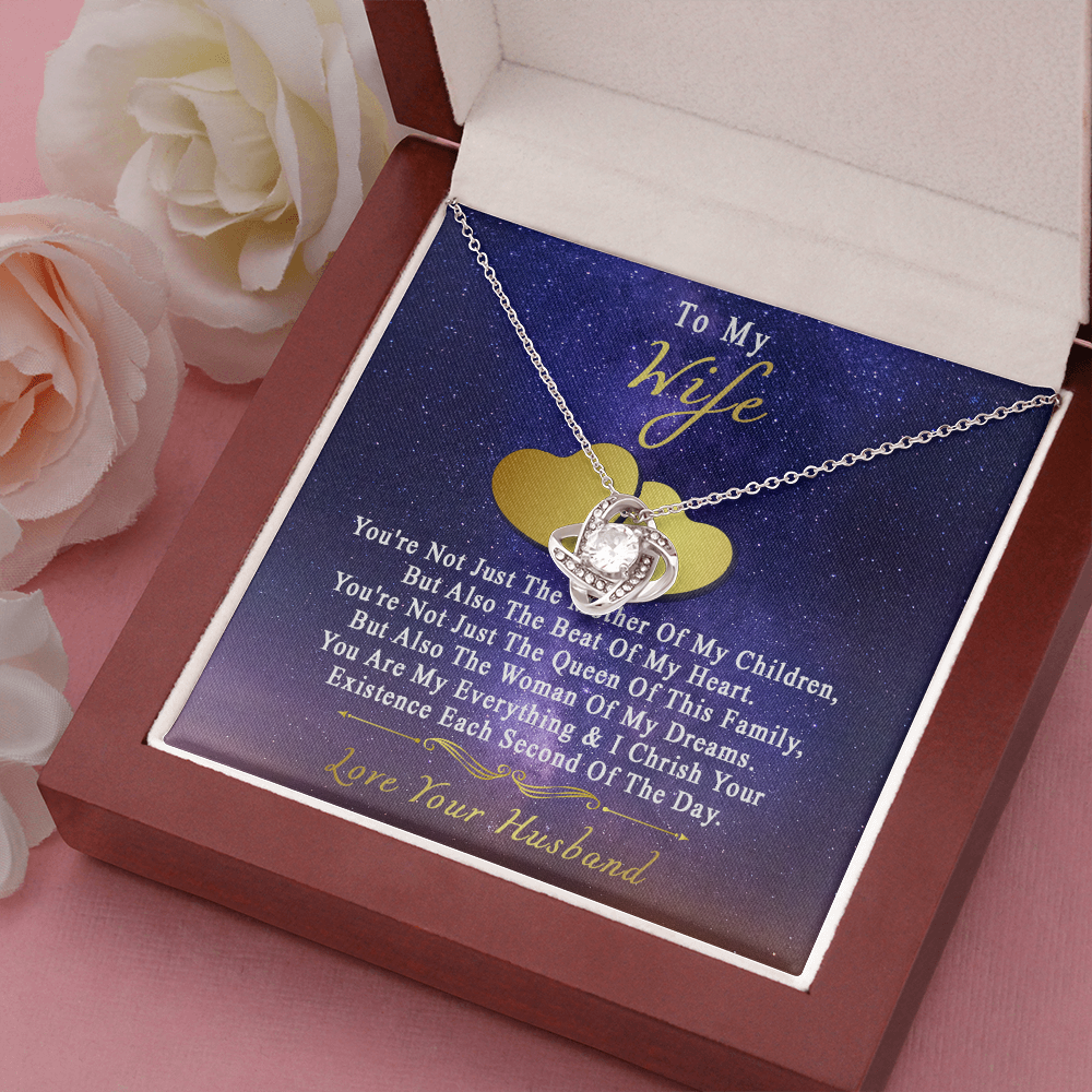 75A Necklace To My Wife, Perfect Gift for Her From Husband, I LOVE YOU Necklace Gift