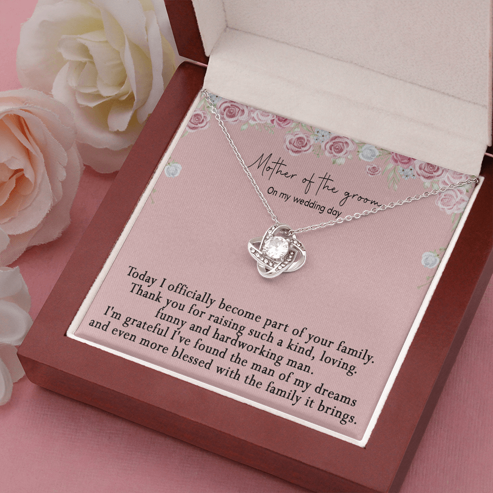 172A Gifts Necklace Love Knot To Mom On My Wedding Day From Son On Wedding Day