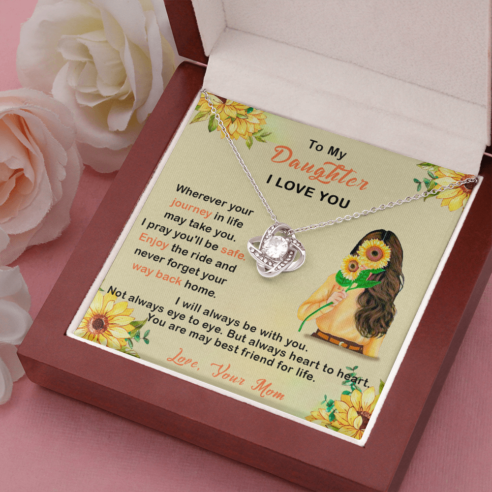 409A To My Daughter I Love You Necklace, Gift From Mom For Daughter, Gift Birthday