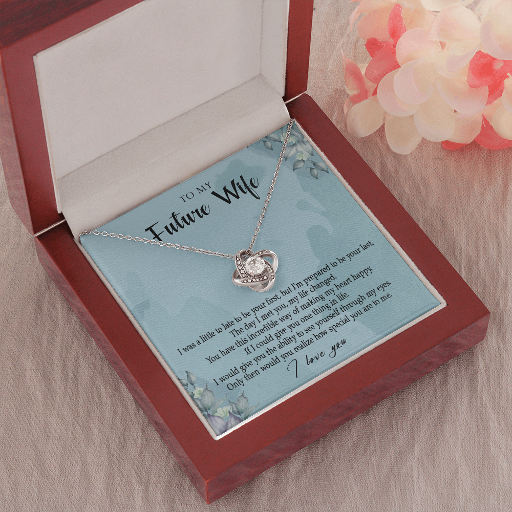 162A Necklace Gift To My Future Wife, Valentine Gift for Her, I Love You
