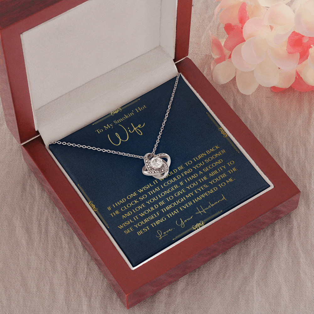 170A Necklace Gift To My Smokin Hot Wife, Gift for Her From Husband, Valentine Gift