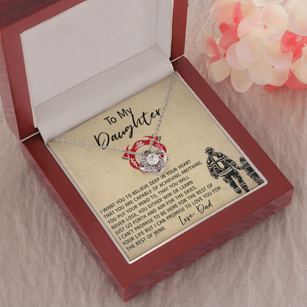 33A Daughter Necklace, To My Daughter Necklace, Birthday Gift For Daughter From Dad