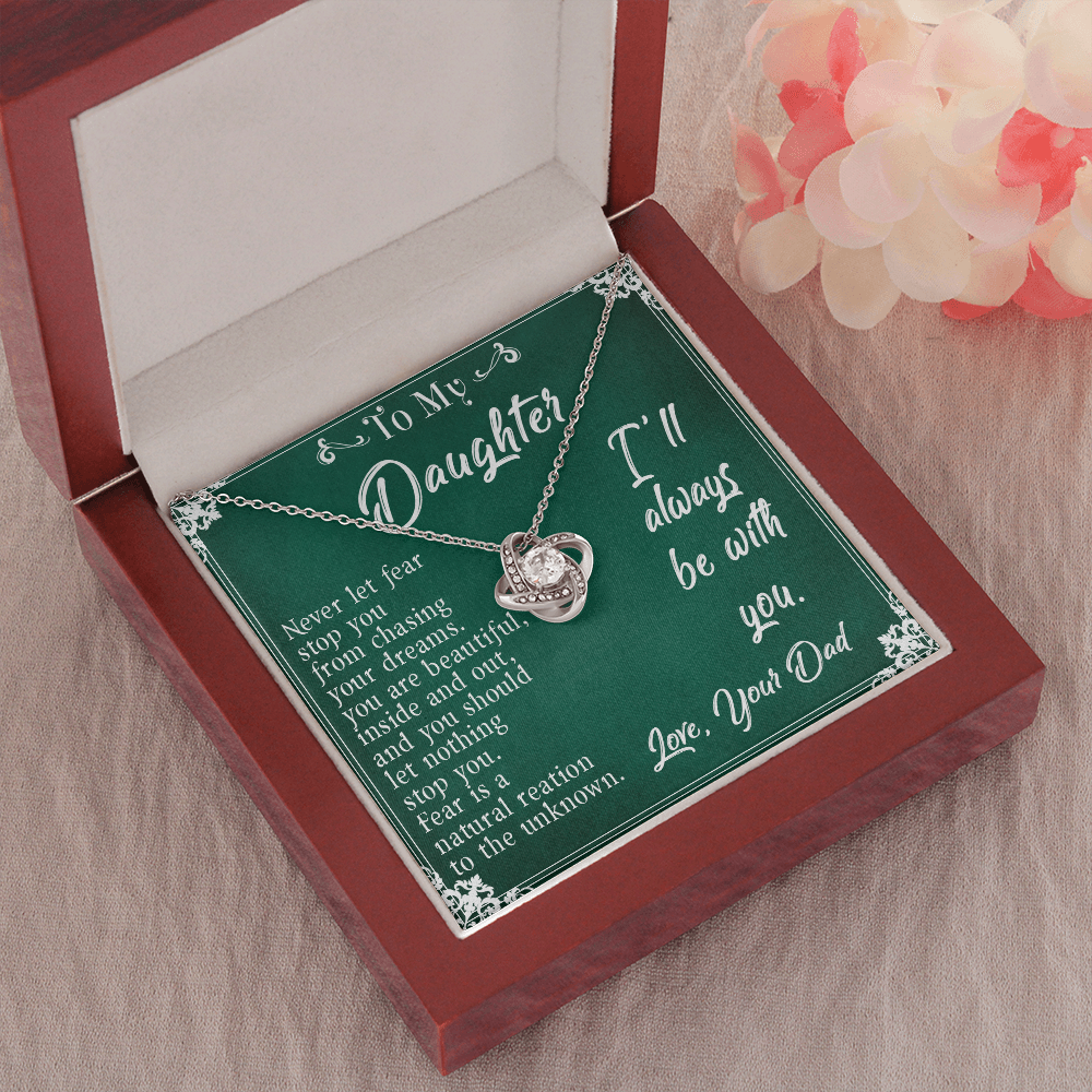 30A To My Daughter Necklace, Daughter Father Necklace, Daughter Gift from Dad