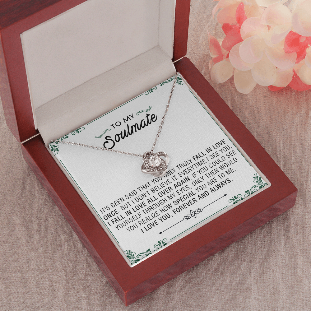 N353A To My Soulmate Necklace Engagement Anniversary Gift for Her Birthday