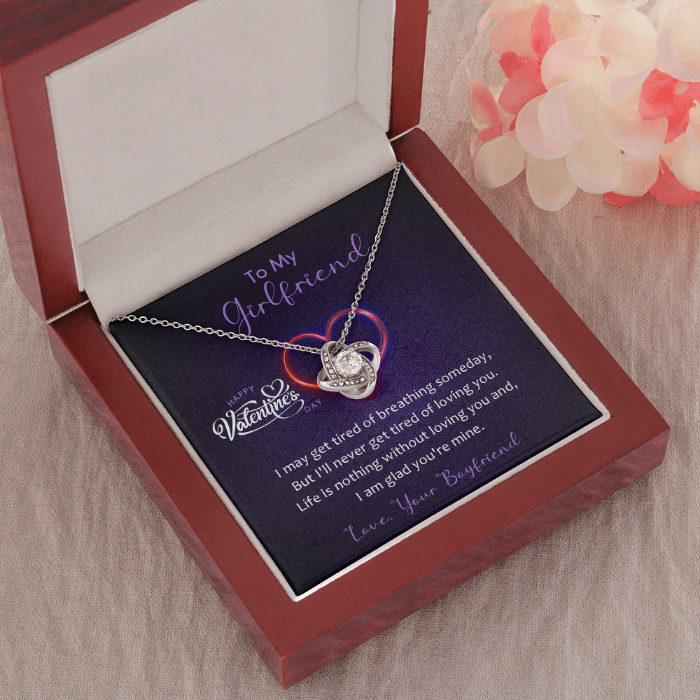 185A To my Girlfriend, Women Necklace Gift from Boyfriend, Valentine's Day Gift