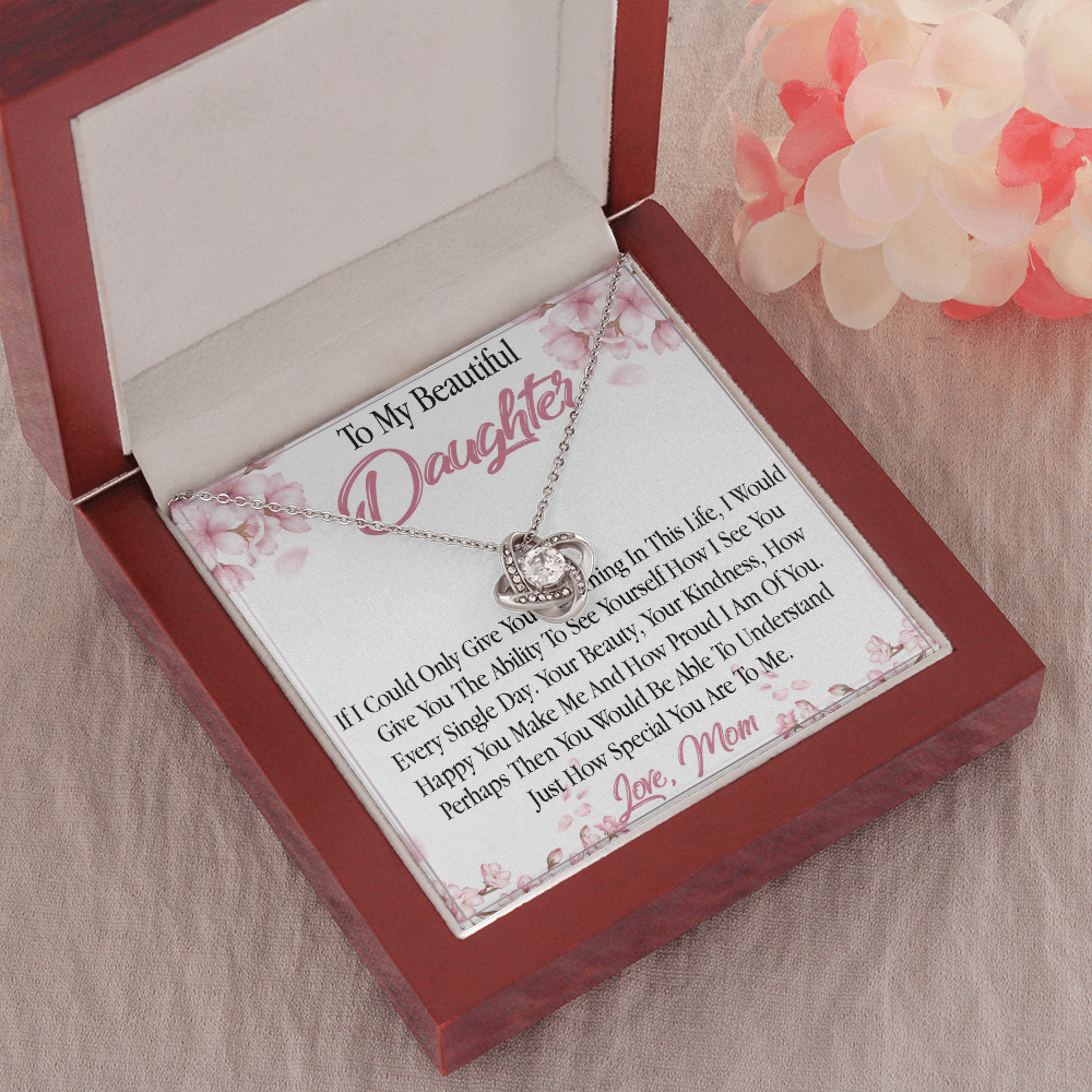 27A To My Daughter From Mom Necklace, Holiday, Birthday Gift To Daughter From Mom