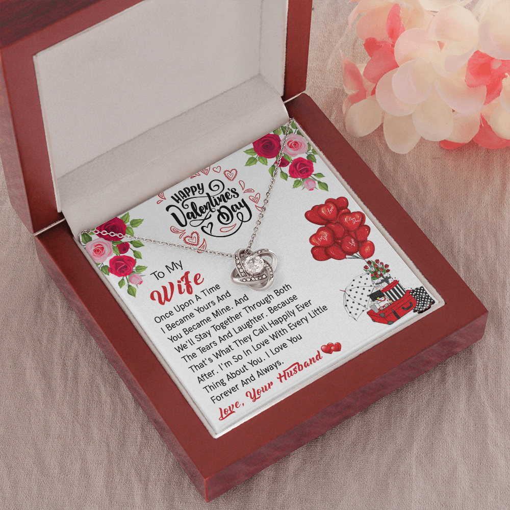 206A - Valentine's Day Necklace Gift for Wife, I LOVE YOU Forever & Always Couple Gift