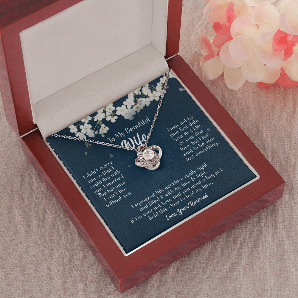 163A Necklace Gift To Beautiful Wife, Valentine Gift for Her, I Married Perfect Wife