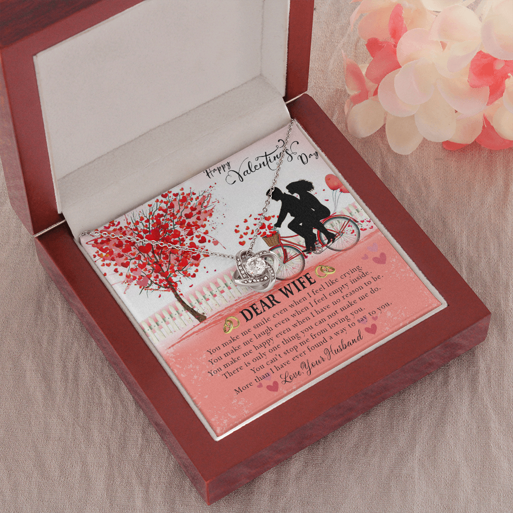 187A Necklace To Dear Wife, Necklace Gift from Husband, Valentine's Day Gift for Wife