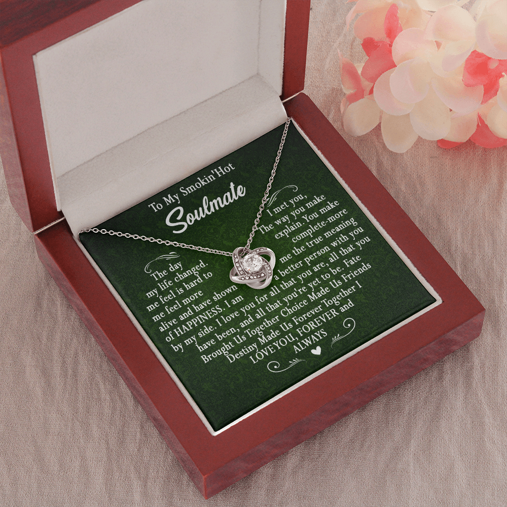 173A To My Smokin Hot Wife Necklace, Necklace Gift For Wife Soulmate Valentine Gift