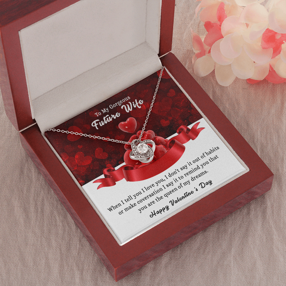 197A - To my Gorgeous Future Wife Necklace, Happy Valentine's Day Gift, Women Necklace