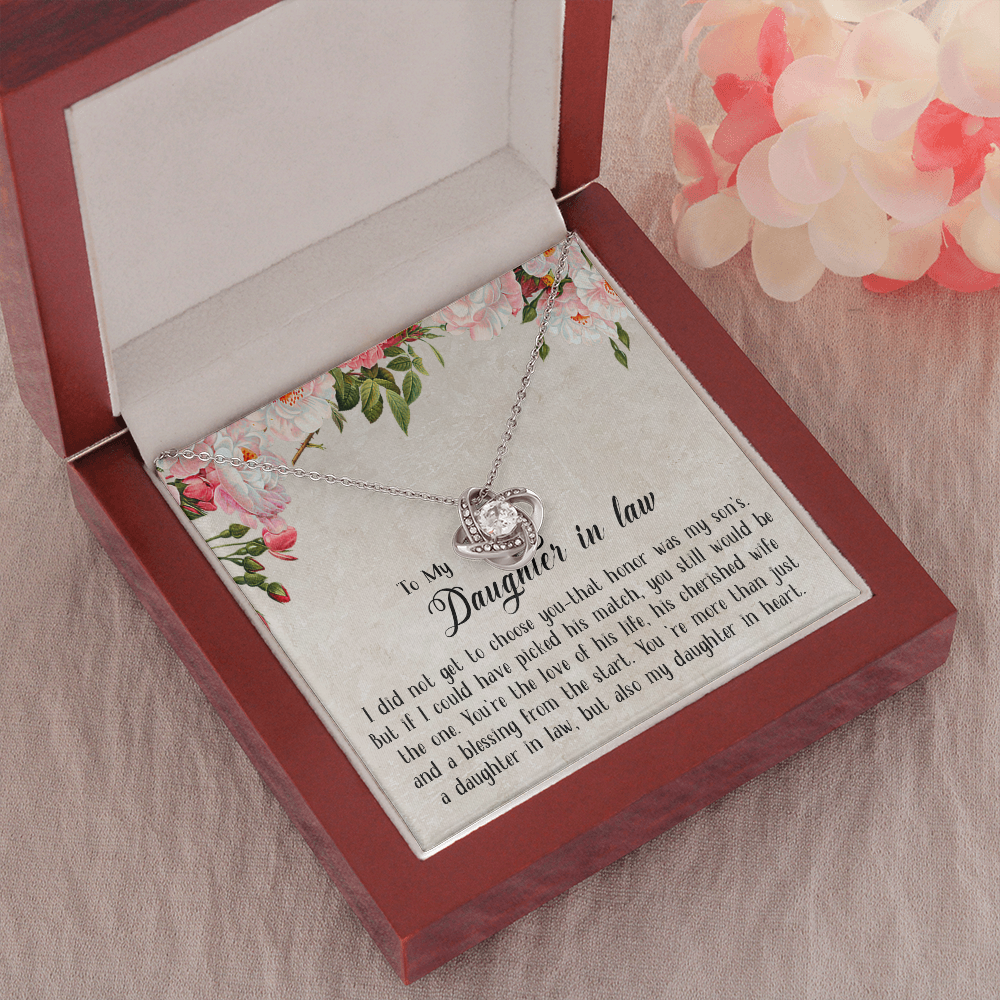 153A Necklace To My Daughter in law, Cute Necklace Gift from Dad Mom, Birthday Gift