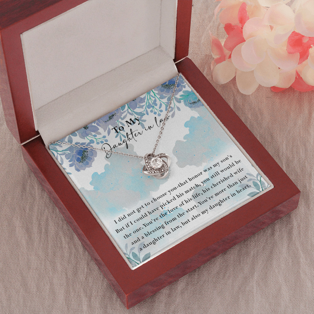 134A Necklace My Daughter In Law, Gift for Beautiful Daughter, My Daughter In Heart