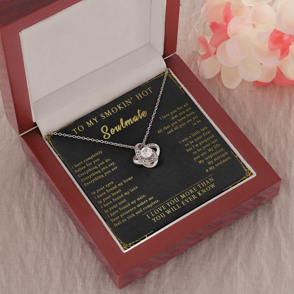 144A Necklace To My Smokin Hot Soulmate, Perfect Gift for Wife/Girlfriend, Birth Gift