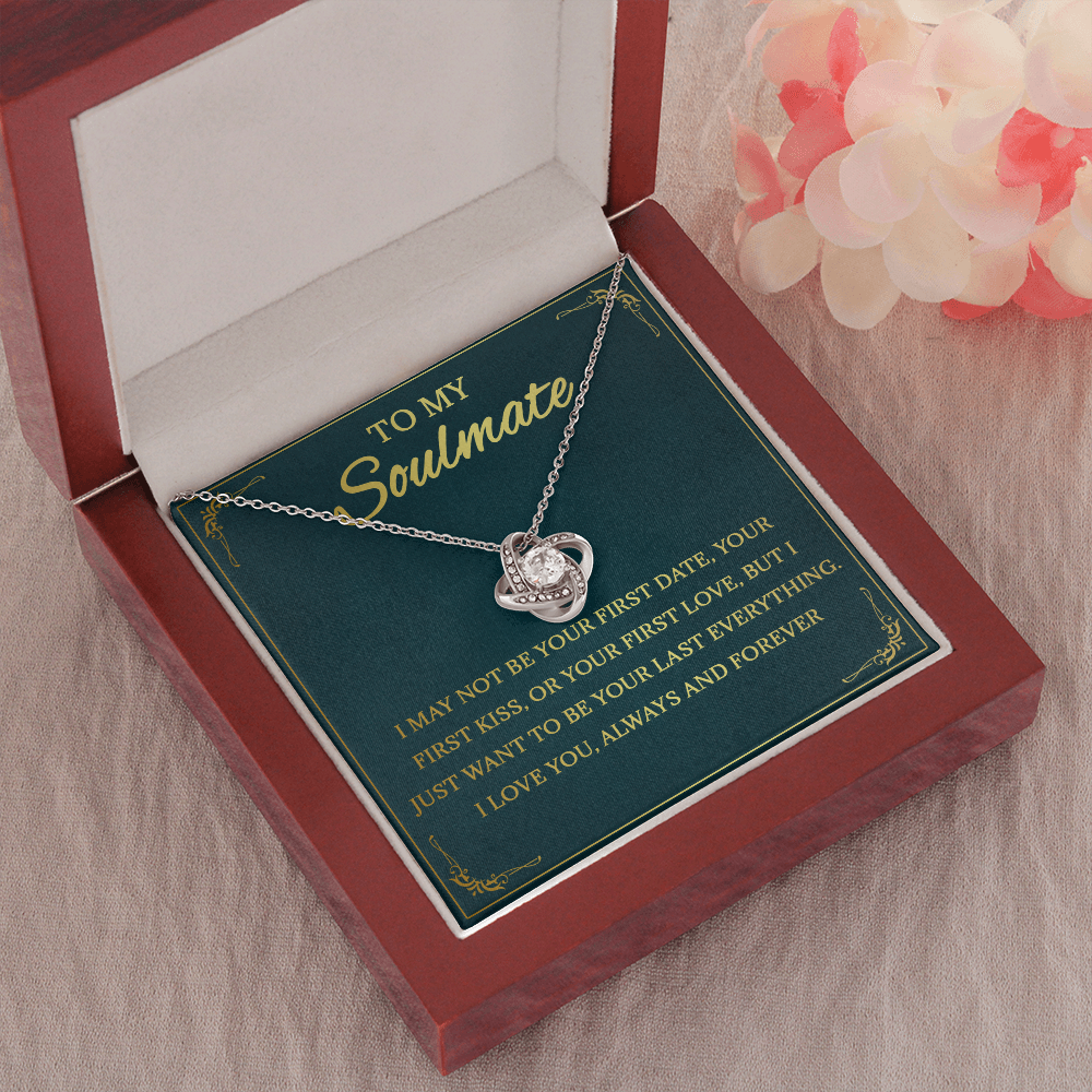 64A Necklace To My Soulmate, Love Gift for Her, Girlfriend Birthday from Husband