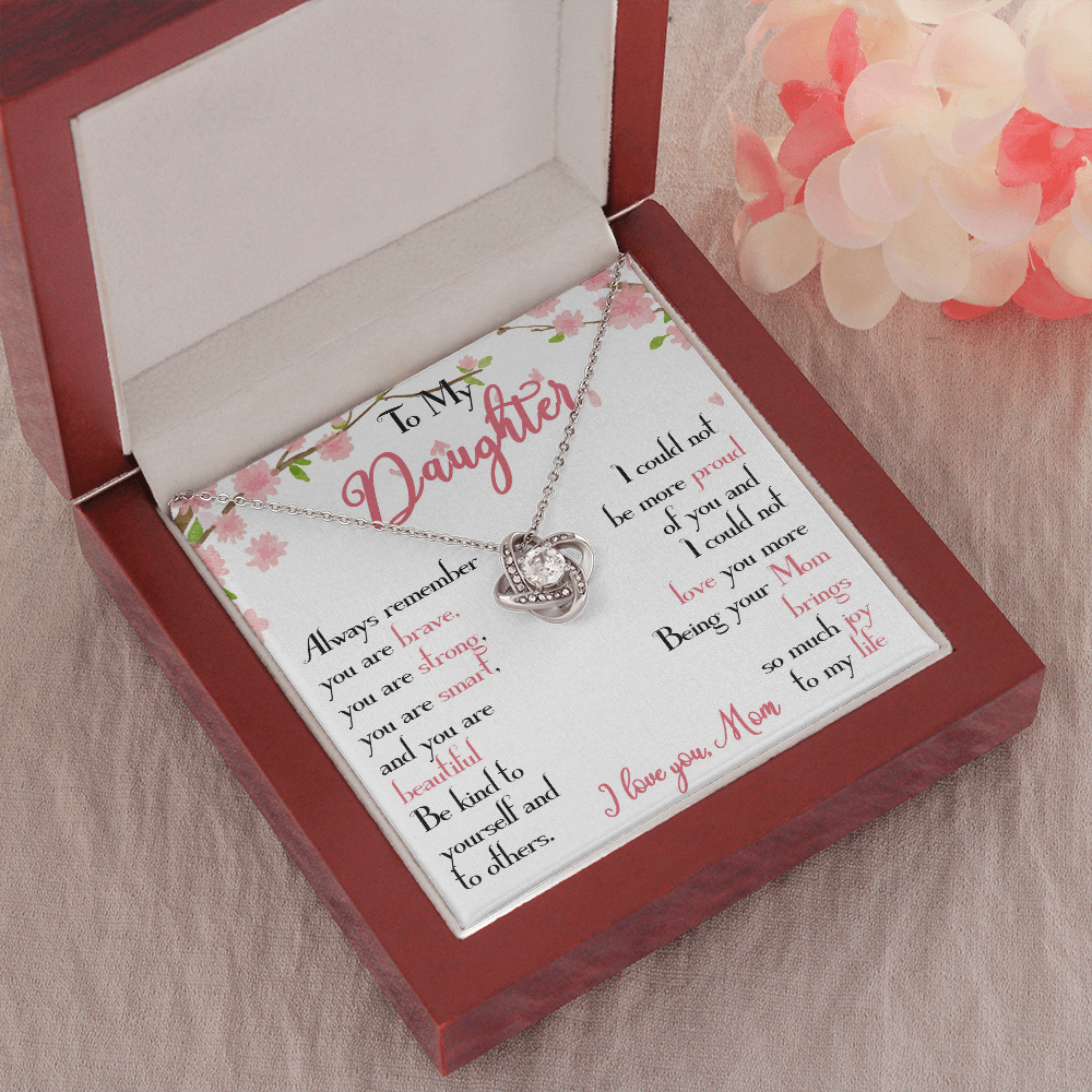 28A To My Daughter Necklace, Daughter Mother Necklace, Daughter Gift from Mom