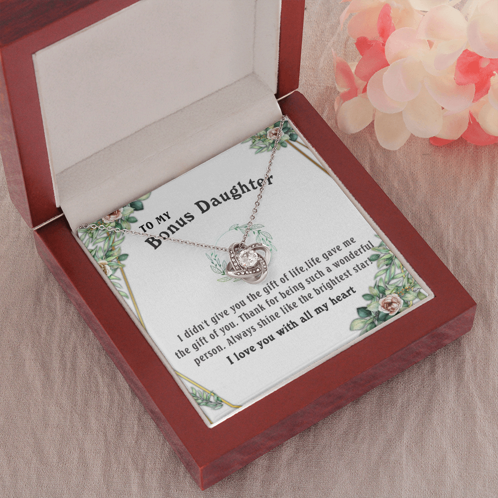 6A To my Bonus Daughter Necklace, Bonus Daughter, Step Daughter Gift, Step Dad Gift