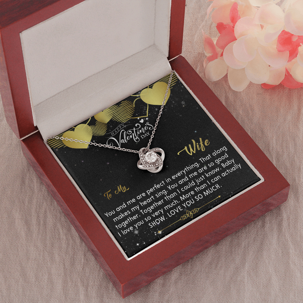 212A - Necklace To my Wife, Wife Valentine Gift from Awesome Husband, Happy Valentine