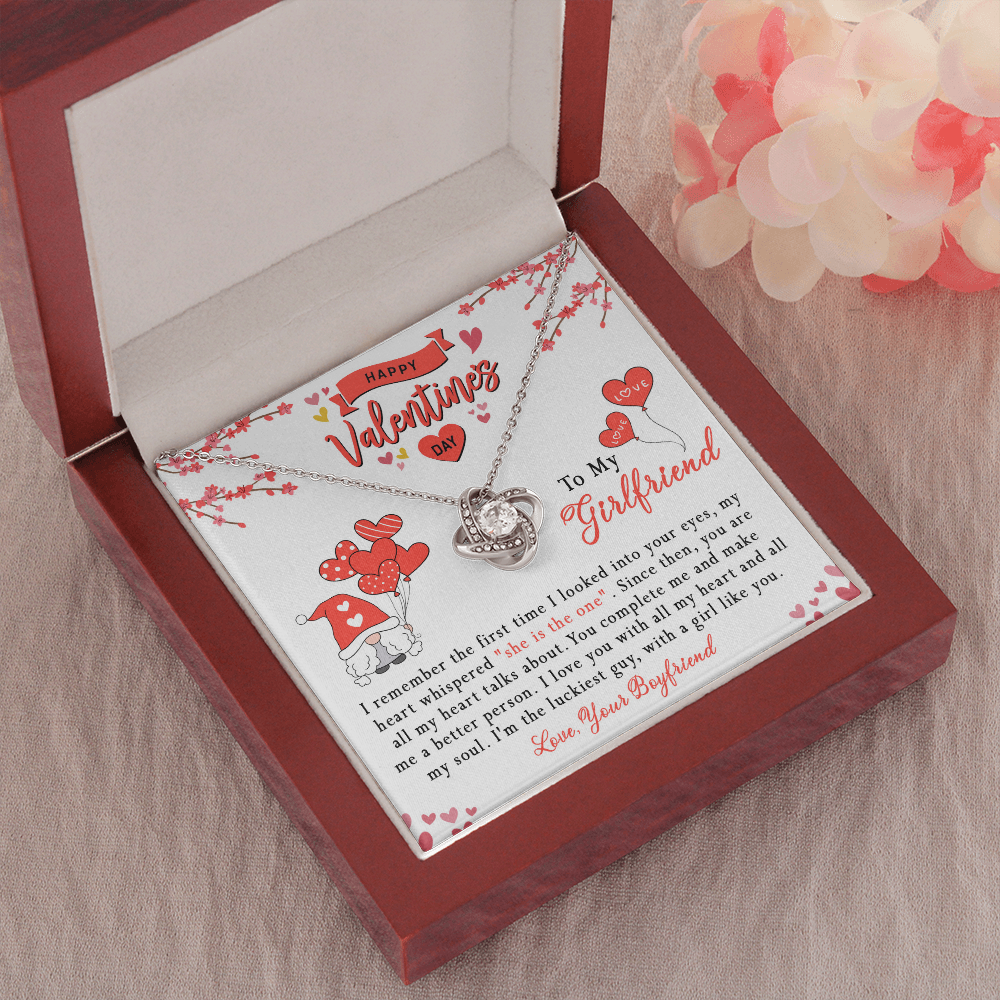 181A Girlfriend Necklace, Valentine Gift for your Girlfriend, Happy Valentine's Day
