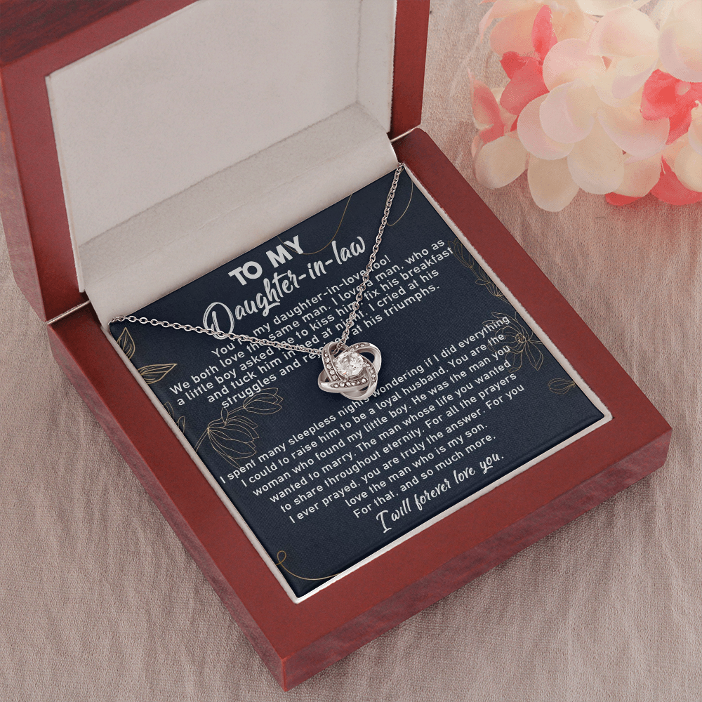 10A To My Daughter-In-Law Necklace, Gift For Daughter In Law, Daughter In Law Gifts