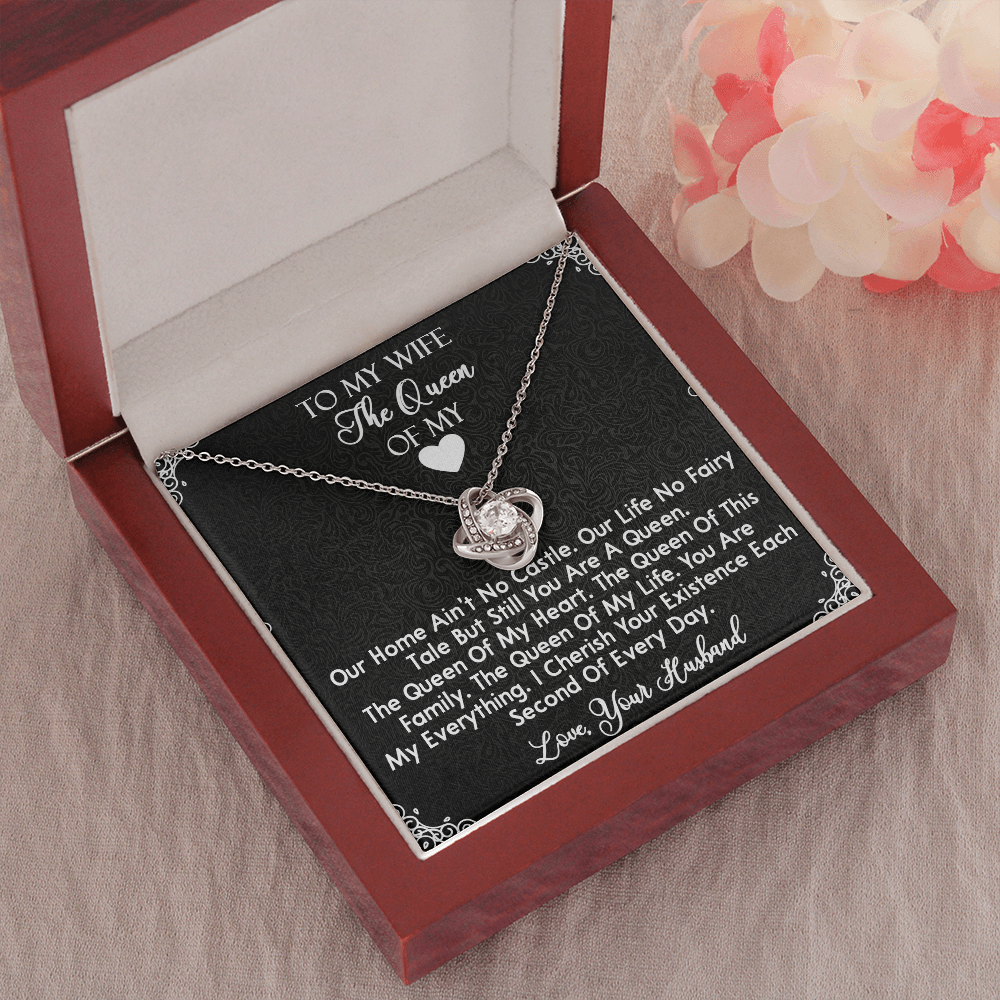 419A To My Wife The Queen Necklace, Gifts for Wife, Gifts for Her, Birthday Gifts
