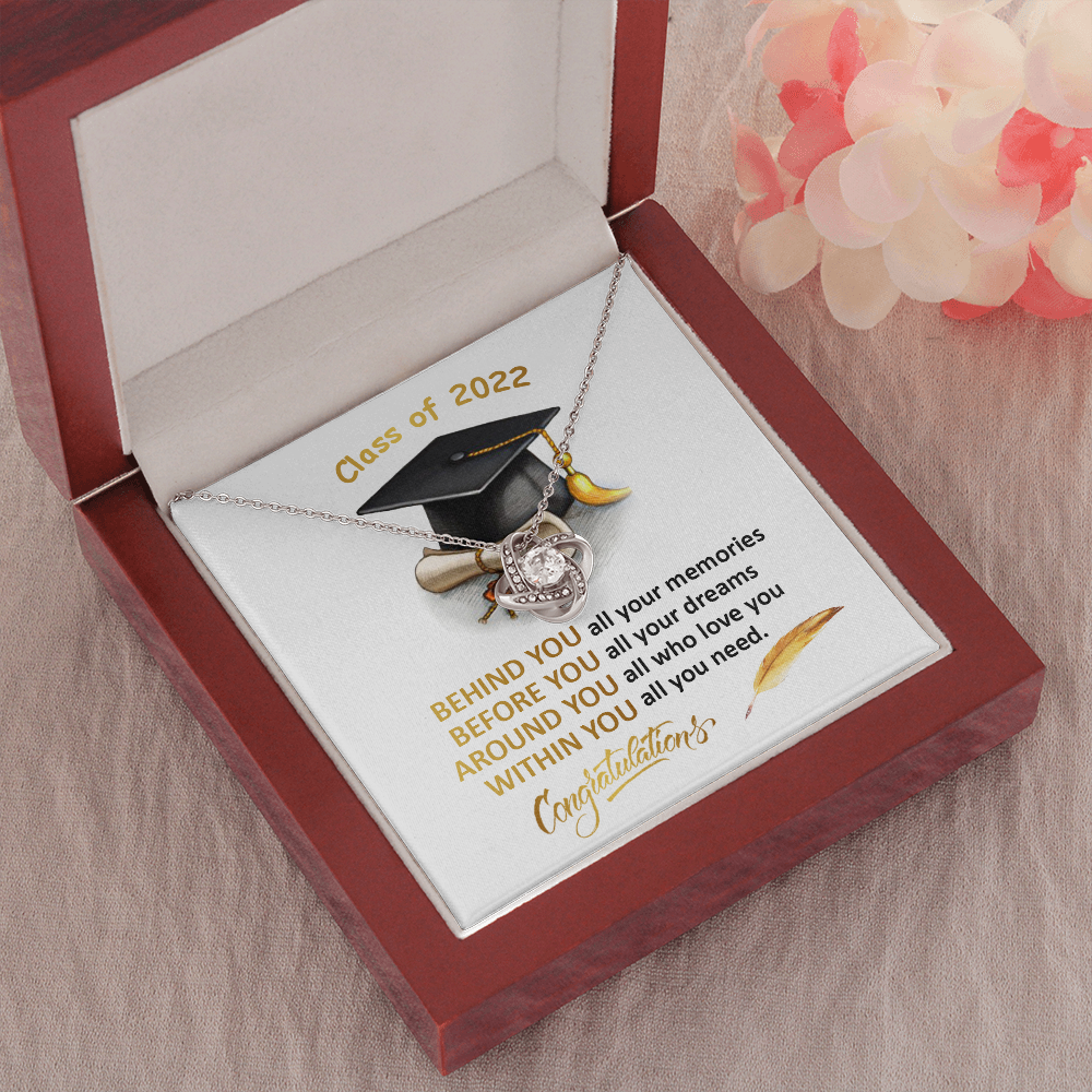 408A Class of 2022 Graduation Necklace, Congratulations Gift Necklace