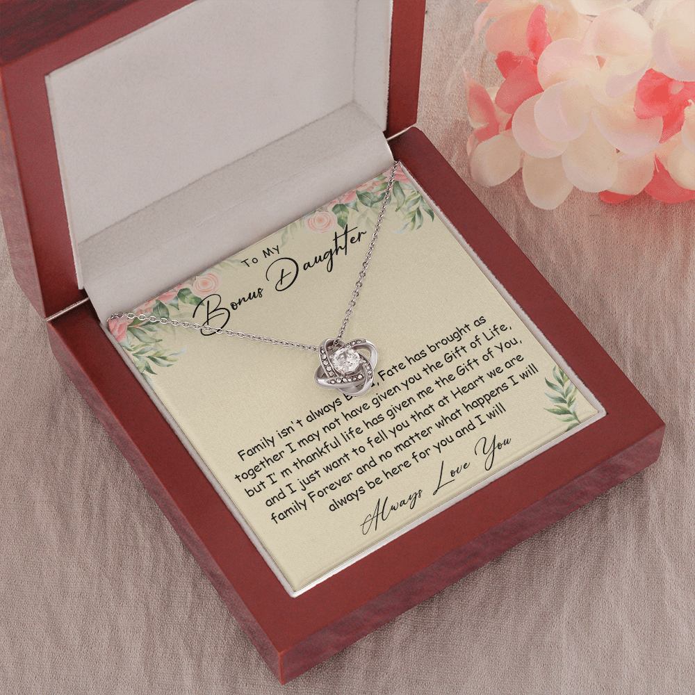 N360A To my Bonus Daughter Necklace, Bonus Daughter, Step Daughter Gift