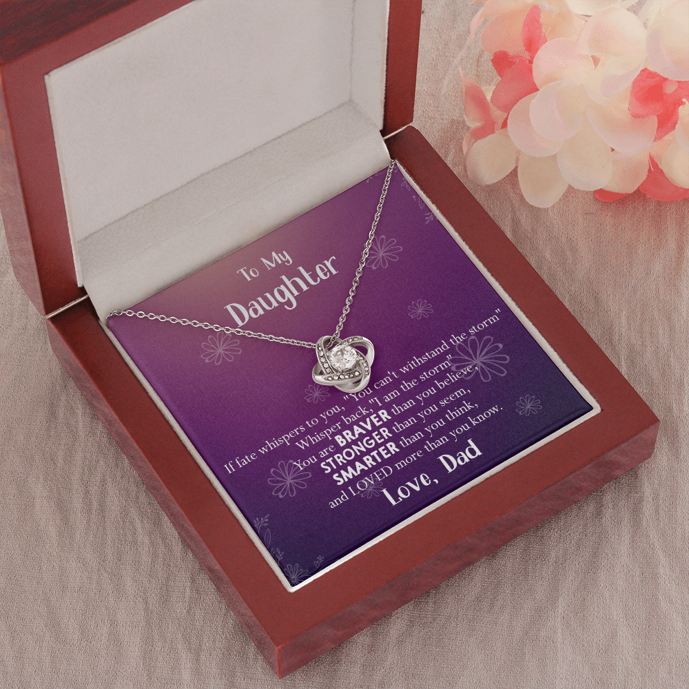 155A Necklace To My Daughter, Gift for Her, Women Necklace, Birthday Gift from Dad